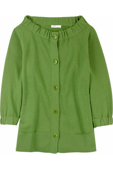 My favorite shade of green and an interesting neckline. I'm impressed with myself for resisting.